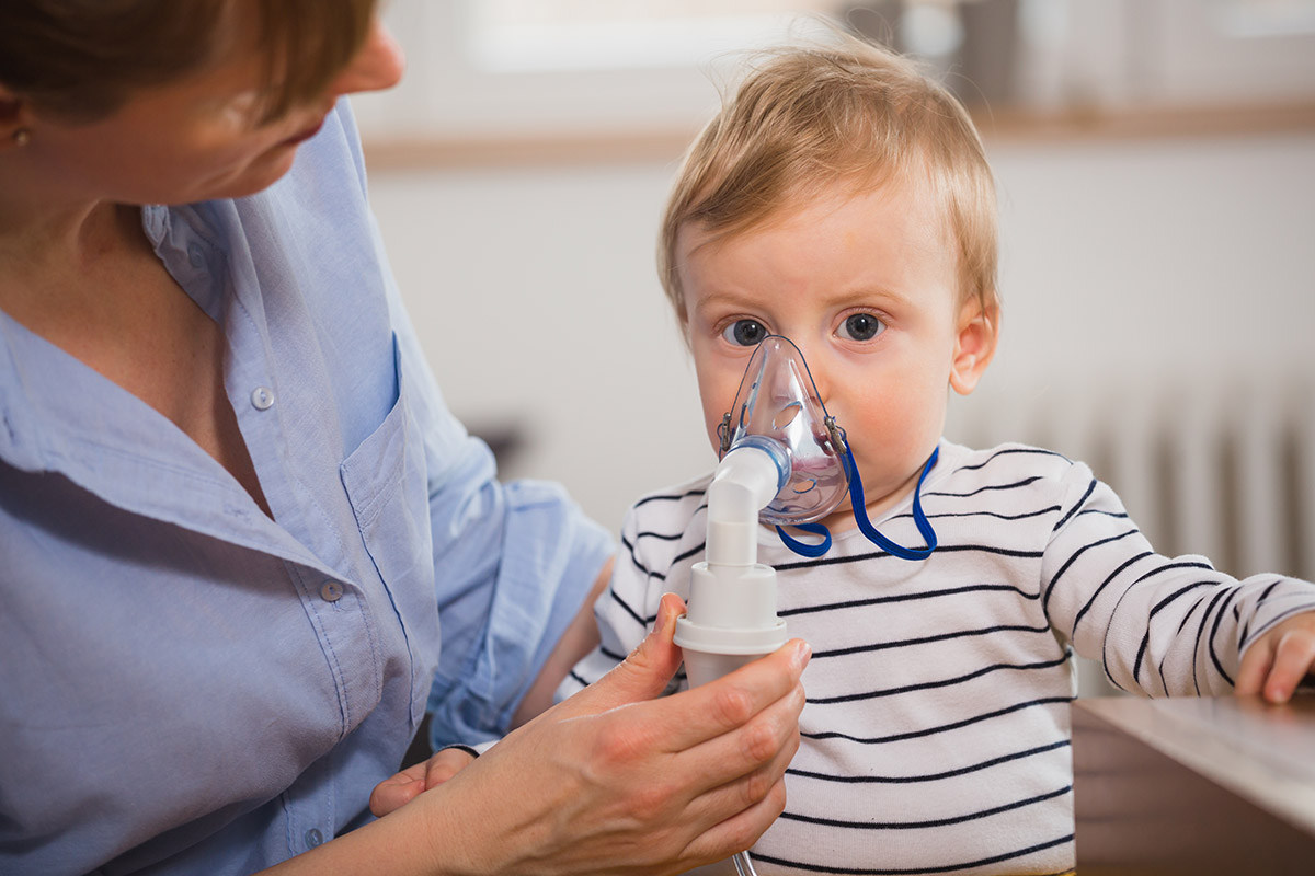 Child With Inhaler